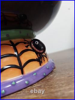 Dpt 56 Google-Eye Halloween Spider Bowl 91783 9 Wide x 7 Tall VGUC MISSING LEG