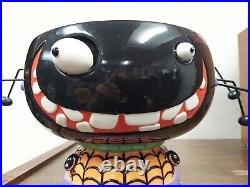Dpt 56 Google-Eye Halloween Spider Bowl 91783 9 Wide x 7 Tall VGUC MISSING LEG