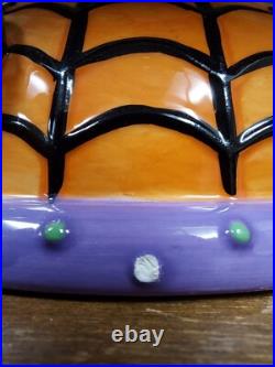 Dpt 56 Google-Eye Halloween Spider Bowl 91783 9 Wide x 7 Tall VGUC MISSING LEG
