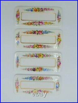 Dresden Made in Saxony Porcelain Place Cards Set of 12 Ambrosius Lamm