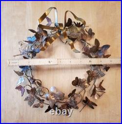 Dresden Petite Copper Butterfly Butterflies Insect Dragonfly Whimsical Wreath