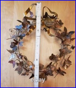 Dresden Petite Copper Butterfly Butterflies Insect Dragonfly Whimsical Wreath