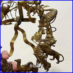 Dresden petites choses vintage brass wreath all holidays 9