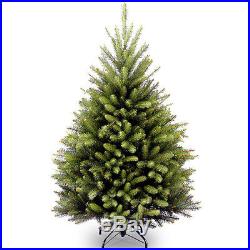 Dunhill Fir 4.5′ Hinged Green Artificial Christmas Tree with 450 Clear Lights