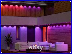 EDISHINE 60ft Permanent Outdoor Lights, 40 LED Eave Light with App/Remote, IP67