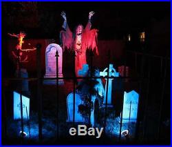 ENTRANCE PILLARS Halloween Tombstone Yard Prop Cemetery Graveyard Horror Myers