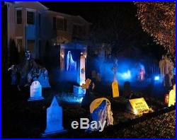 ENTRANCE PILLARS Halloween Tombstone Yard Prop Cemetery Graveyard Horror Myers
