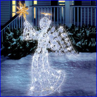 EYE-CATCHING LED ANGEL IN-OUTDOOR, YARD CHRISTMAS ART HOLIDAY DECORATION-NEW