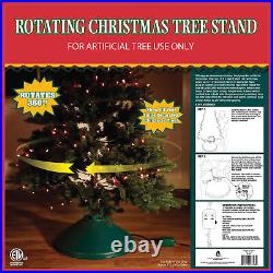 EZ ROTATE Rotating Christmas Tree Stand Revolving Auto Wrap No Tangle