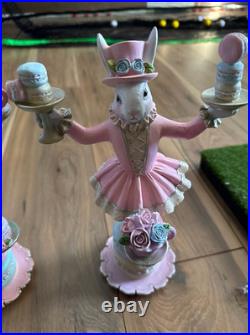 Easter Circus boy and girl Ashland Mad Hatter Macaroons Bunny pink blue teacup