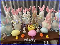 Easter Decorations/ 13 Easter Bunny's/ 4 Gonna/5 Decorative Eggs/ 8 Easter Ducks