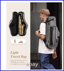 Easter EXA-21 Alto Sax E Flat Sophomore Beginner Brass Full Kit Case Stand& EUC