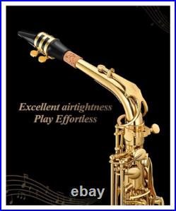 Easter EXA-21 Alto Sax E Flat Sophomore Beginner Brass Full Kit Case Stand& EUC