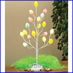 Easter Egg Tree 18 LED Lights Spring Easter Centerpiece Table Decor Colorful Egg