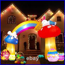 Easter Inflatables Archway Outdoor Decorations Spring Bunny Inflatable Rainbow B