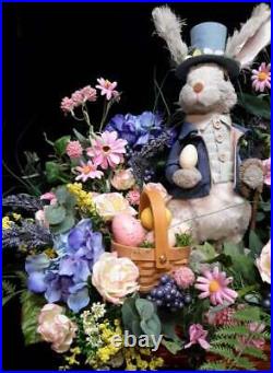 Easter Table Centerpiece Bunny Flower Arrangement Spring Decoration