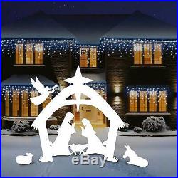 Easy-Go 4' Tall Beautiful Outdoor Christmas Nativity Scene Yard Decoration Set