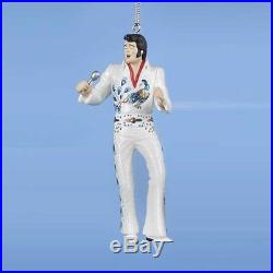 Elvis Presley in White Peacock Jumpsuit Christmas Ornament Tree Decoration New