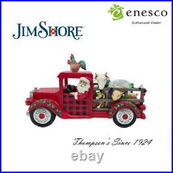 Enesco Jim Shore Country Living Santa Driving Truck Figurine 6011739 NIB