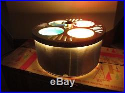 Evergleam Tri Lite 4 Color Revolving Christmas Tree Stand In Box Lights Up