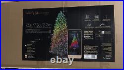 Evergreen 7.5 Ft App Controlled Pre-Lit Twinkly LED Artificial Christmas Tree