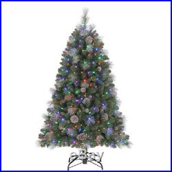 Evergreen Classics 5' Lincoln Christmas Tree with Dual LED Lights and Stand