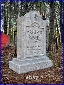 Evil Soul Studios Professional Life Size Father Arthur Keely Tombstone Halloween Evil Soul Studios Professional Life Size Father Arthur Keely Tombstone Halloween