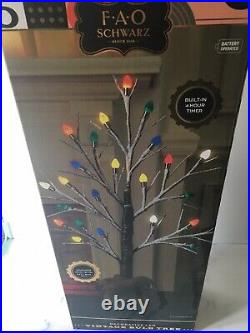 FAO Schwarz LED Vintage Bulb Christmas Tree Brand New