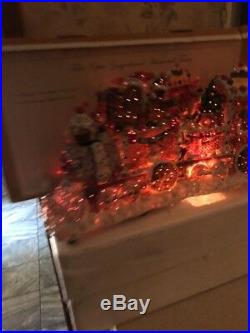 FIBER OPTIC LIGHTED ANIMATED CHRISTMAS candy GINGERBREAD SNOWMAN SANTA TRAIN 20