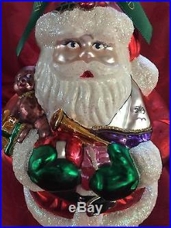 FLAWLESS Exquisite WATERFORD Glass Ltd Edition 1998 XXL SANTA Christmas Ornament