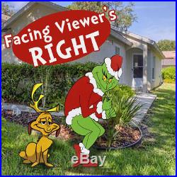 FOR SALE! GRINCH Stealing CHRISTMAS Lights Yard Art Grinch and Max
