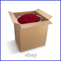 FREE Overnight Delivery 100 Fresh Red Roses & Vase Valentine's Day Bouquet