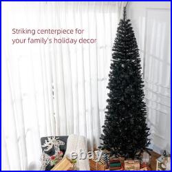 FREE SHIPPING? Black Christmas Tree, 8 Feet, Thin Style, 1168 Branches