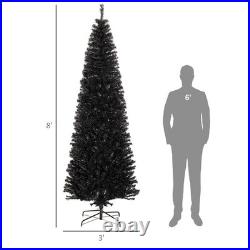 FREE SHIPPING? Black Christmas Tree, 8 Feet, Thin Style, 1168 Branches
