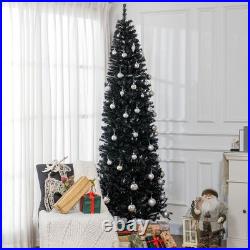 FREE SHIPPING? Black Christmas Tree, 8 Feet, Thin Style, 1168 Branches