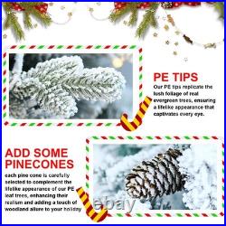 FREE SHIPPING? Christmas Tree, Hinged, 6.5 ft, 1386 Branches, & Pine Cones