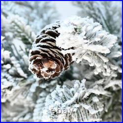 FREE SHIPPING? Christmas Tree, Hinged, 6.5 ft, 1386 Branches, & Pine Cones
