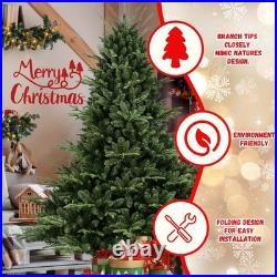 FREE SHIPPING? Christmas Tree, Hinged, 7.5 ft, 2444 Spread Branches