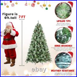 FREE SHIPPING? Christmas Tree, Hinged, 7 ft, 1348 Branches, & Pinecones