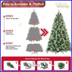 FREE SHIPPING? Christmas Tree, Hinged, 7 ft, 1348 Branches, & Pinecones