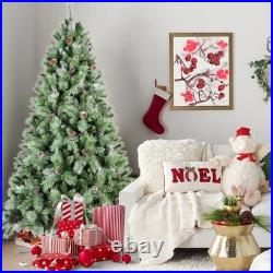 FREE SHIPPING? Christmas Tree, Hinged, 7 ft, 1348 Branches, & Pinecones
