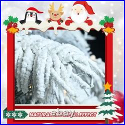 FREE SHIPPING? Christmas Tree, Hinged 8 ft, Light up, 1242 Frosted Branches