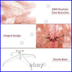 FREE SHIPPING? Pink Christmas Tree, 6 Ft, Hinged, Unlit, 1000 Branches FREE SHIPPING? Pink Christmas Tree, 6 Ft, Hinged, Unlit, 1000 Branches