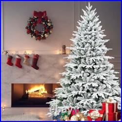 FREE SHIPPING? White Christmas Tree, 5 Ft, Hinged, 1419 Branches, Steel Wire