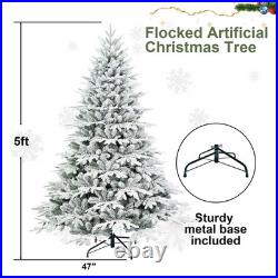 FREE SHIPPING? White Christmas Tree, 5 Ft, Hinged, 1419 Branches, Steel Wire FREE SHIPPING? White Christmas Tree, 5 Ft, Hinged, 1419 Branches, Steel Wire