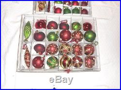 FRONTGATE Holiday Collection 67 Pc. Christmas Ornaments Decoration Boxes