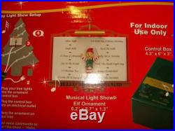 FRONTGATE Mr. Christmas Orchestra Elf Interative Musical Light Show Ornament