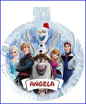 FROZEN Movie Characters Personalized Acrylic Ornament Any Name & Message AWESOME