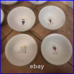 FULL SET OF 8 Pottery Barn Reindeer Soup Salad Cereal Dessert Bowls Christmas FULL SET OF 8 Pottery Barn Reindeer Soup Salad Cereal Dessert Bowls Christmas
