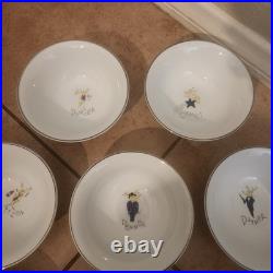 FULL SET OF 8 Pottery Barn Reindeer Soup Salad Cereal Dessert Bowls Christmas FULL SET OF 8 Pottery Barn Reindeer Soup Salad Cereal Dessert Bowls Christmas